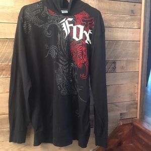 Men’s FOX cotton hoodie NWT xl